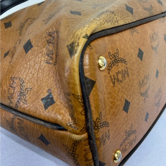 MCM Tan Leather Tote Bag - Picture 6 of 15